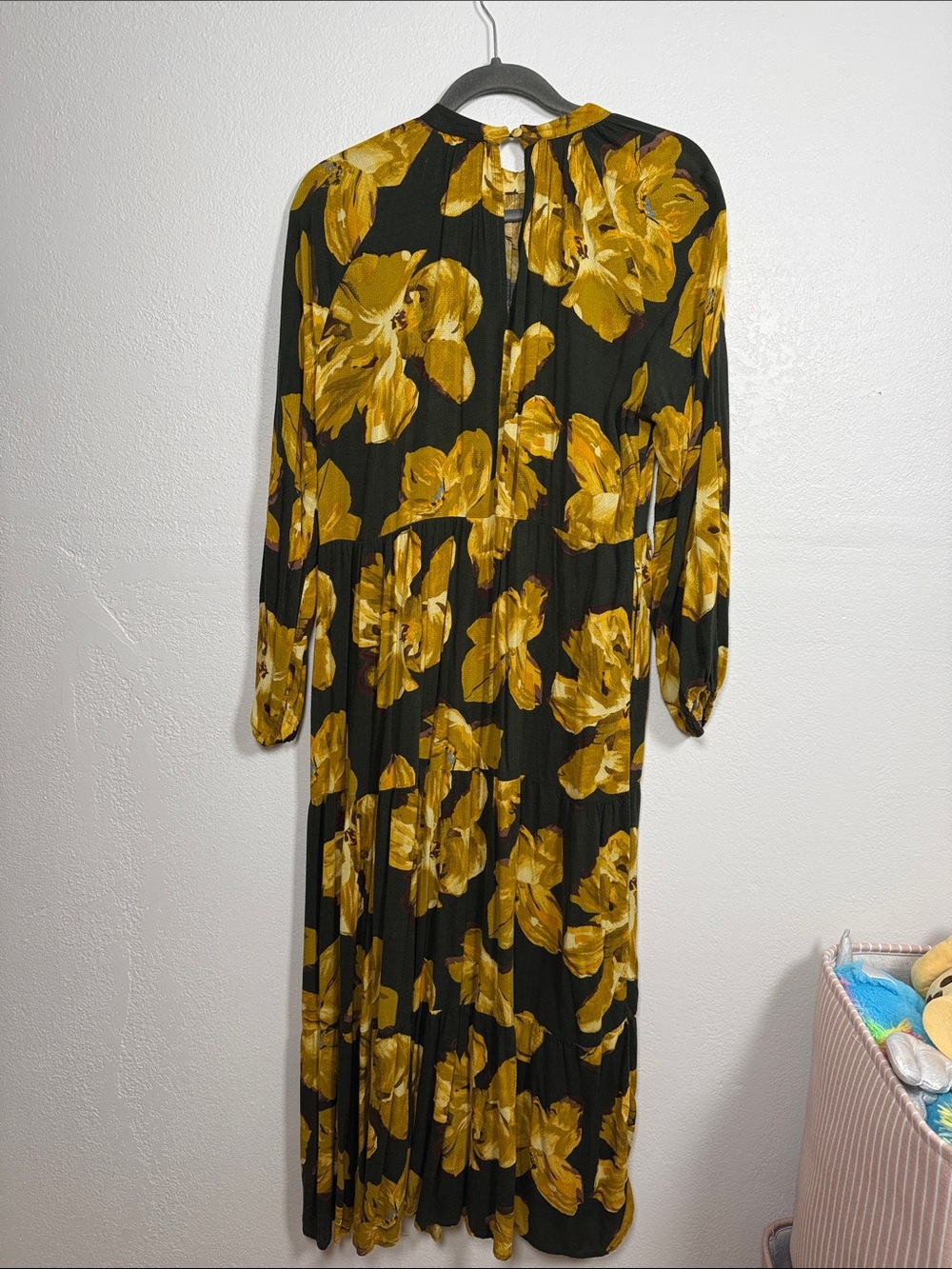 a new day Black Maxi Dress with Yellow Floral Print - Picture 6 of 6